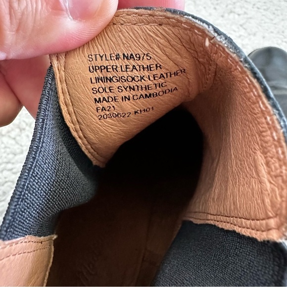 Madewell The Laura Ankle Boot Black Leather Pull On Block Heel Women’s 10 - Picture 9 of 12